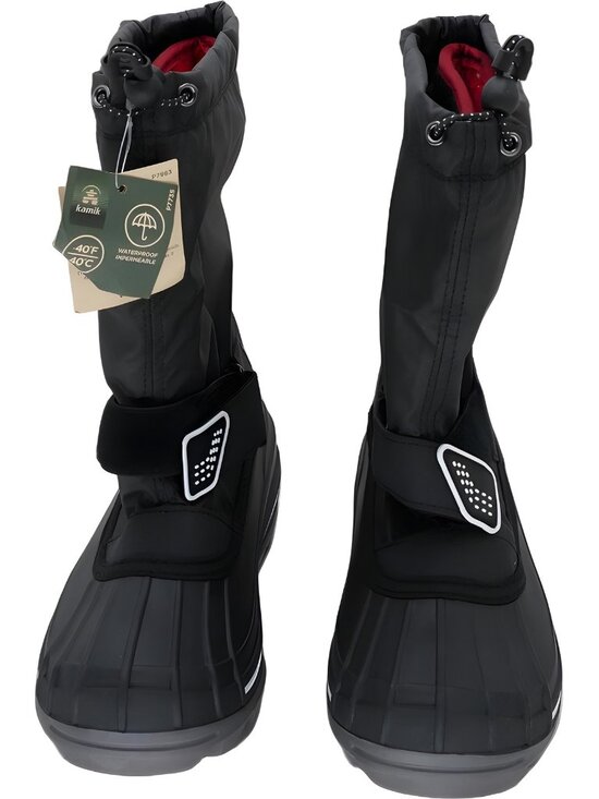 Kamik Sockwave Snow Boot Black Boys Size 5M Big Kid US EU 37